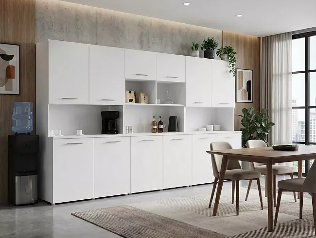 фото Мини-кухня Белый Бриллиант