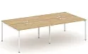 Рабочая станция двухсторонняя на П-образных опорах 40х40