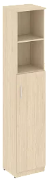 Офисный шкаф узкий полуоткрытый, Л/Пр.