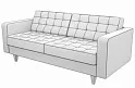 Диван трехместный