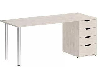 Стол компьютерный на металлокаркасе с тумбой