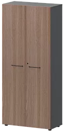 Офисный шкаф высокий закрытый (2 двери)