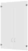 Двери стеклянные, высокие
