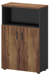 Офисный шкаф для документов полузакрытый