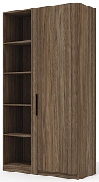 Стеллаж высокий (полки ЛДСП)с гардеробом